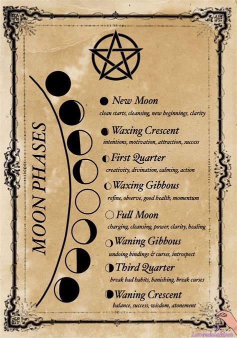 Exploring the Phases of the Witch's Moon and their Meanings